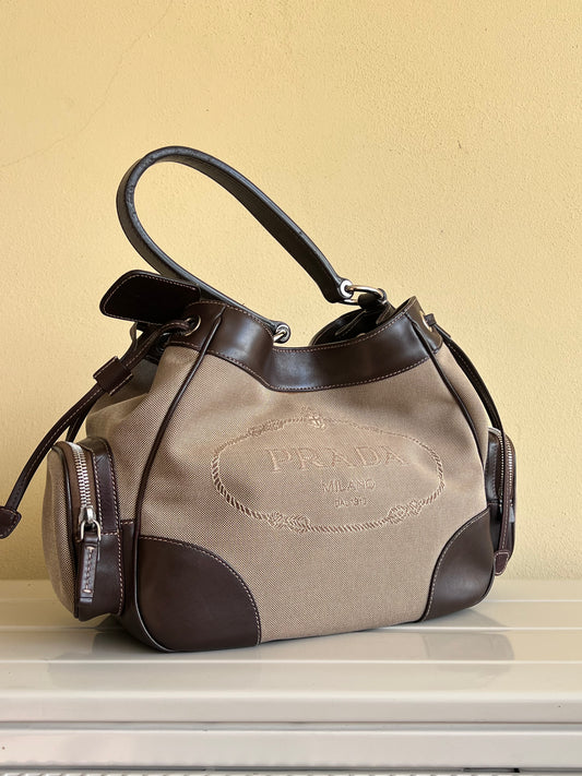 Prada hobo Jacquard Canvas