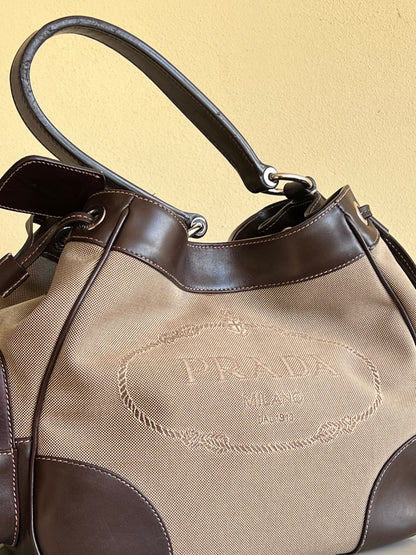 Prada hobo Jacquard Canvas