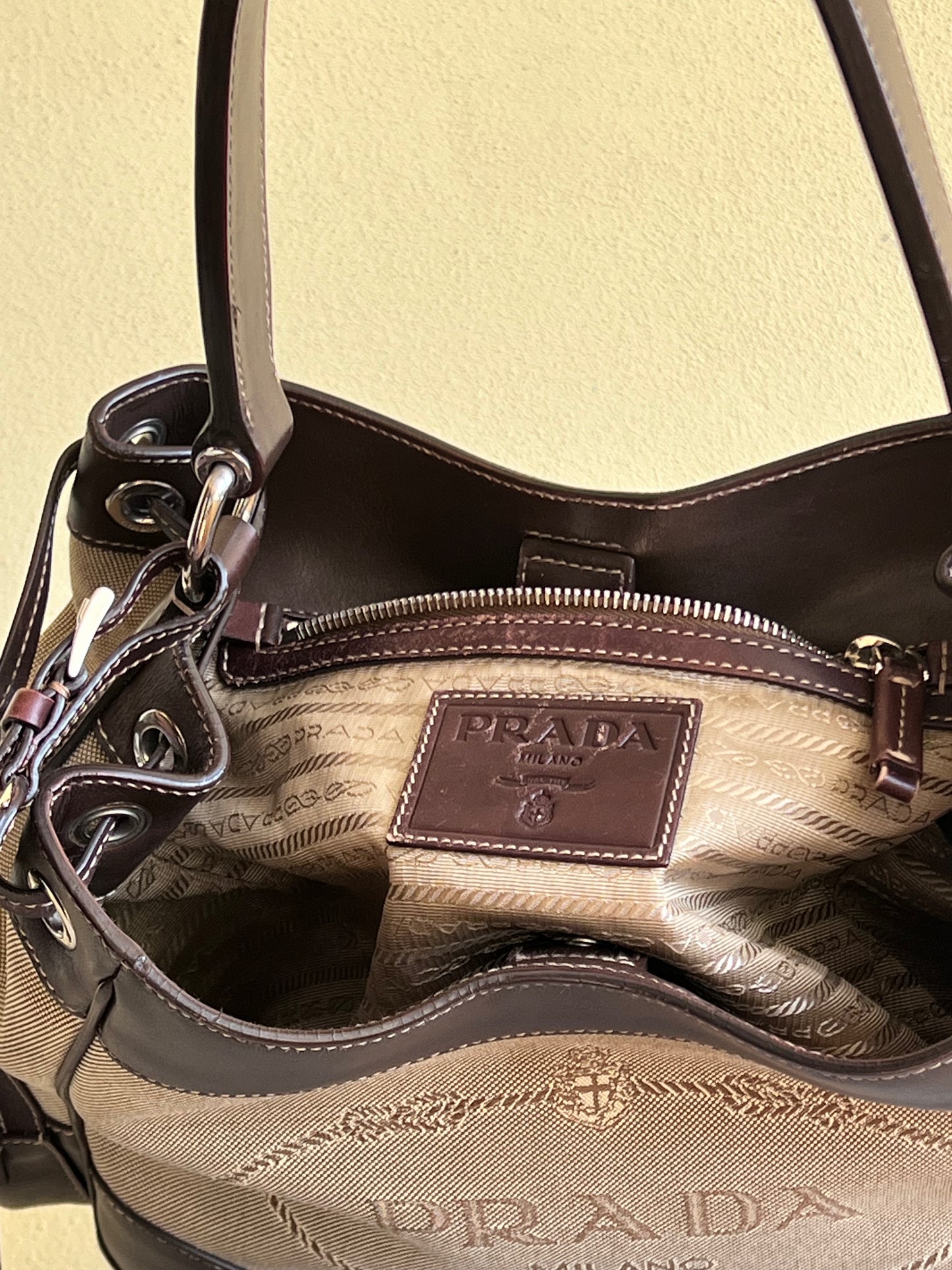 Prada hobo Jacquard Canvas
