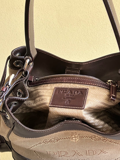 Prada hobo Jacquard Canvas
