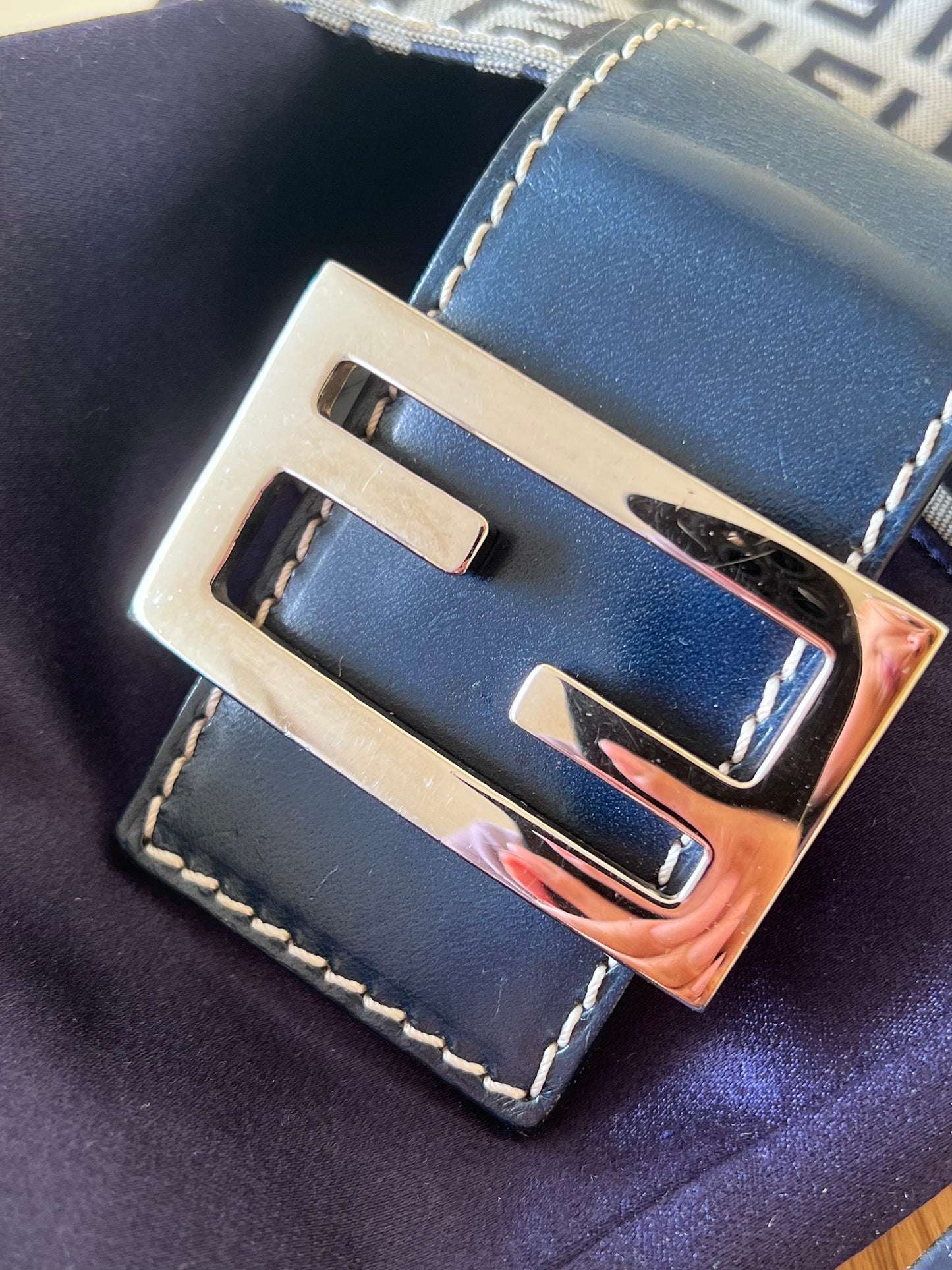 Fendi mini Baguette blue