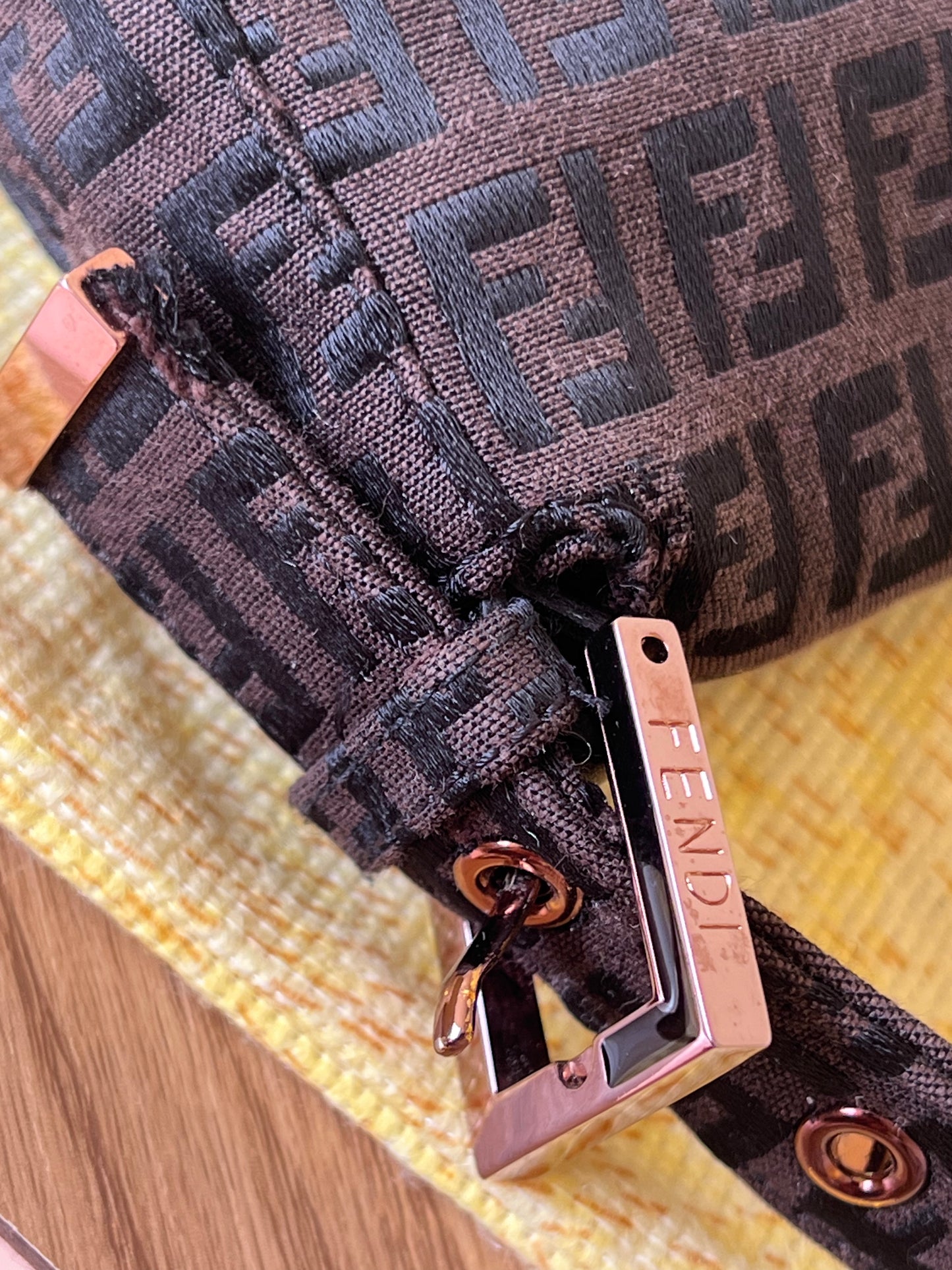 Fendi Zucchino Gold rose hardware