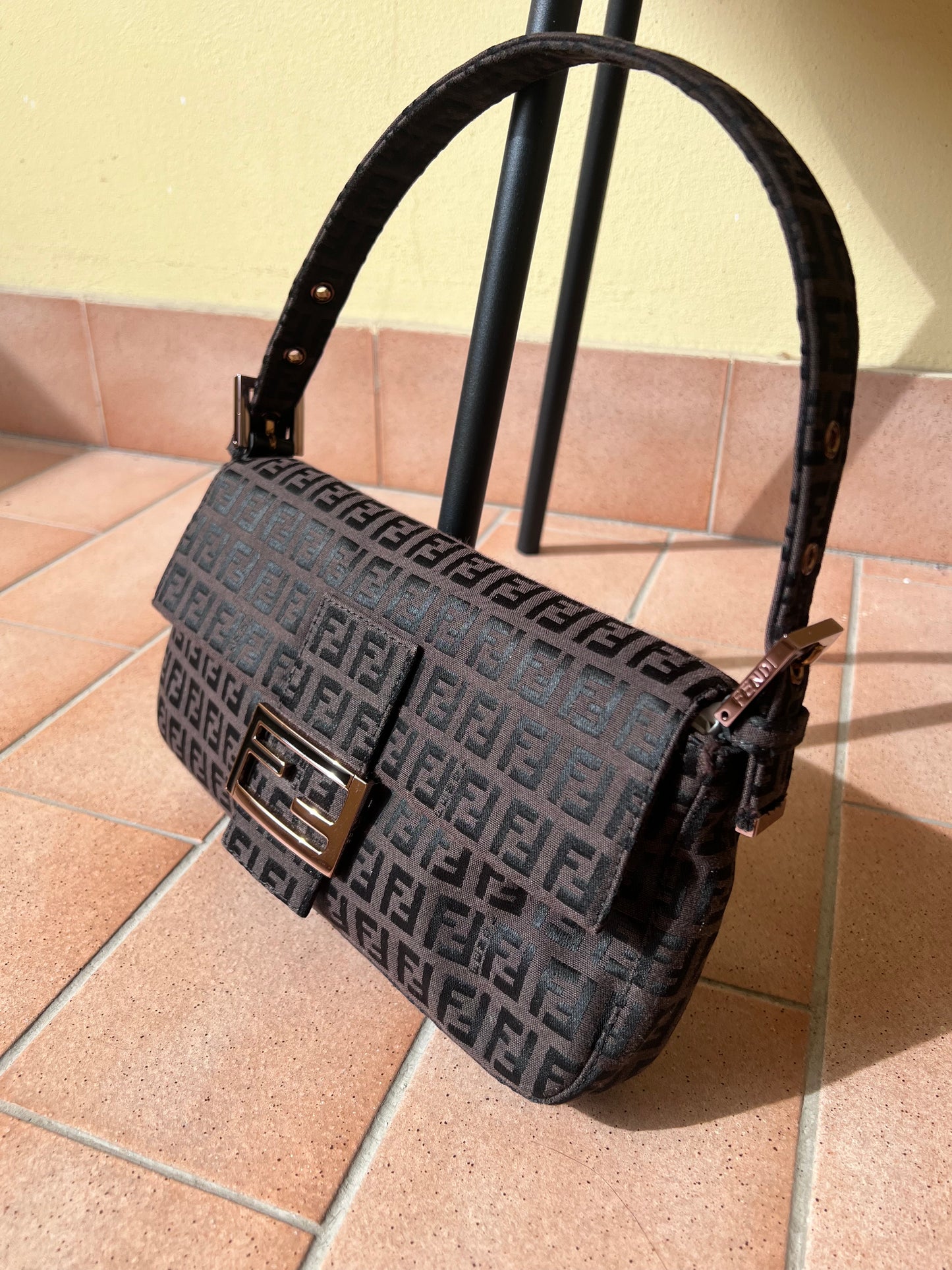 Fendi Zucchino Gold rose hardware