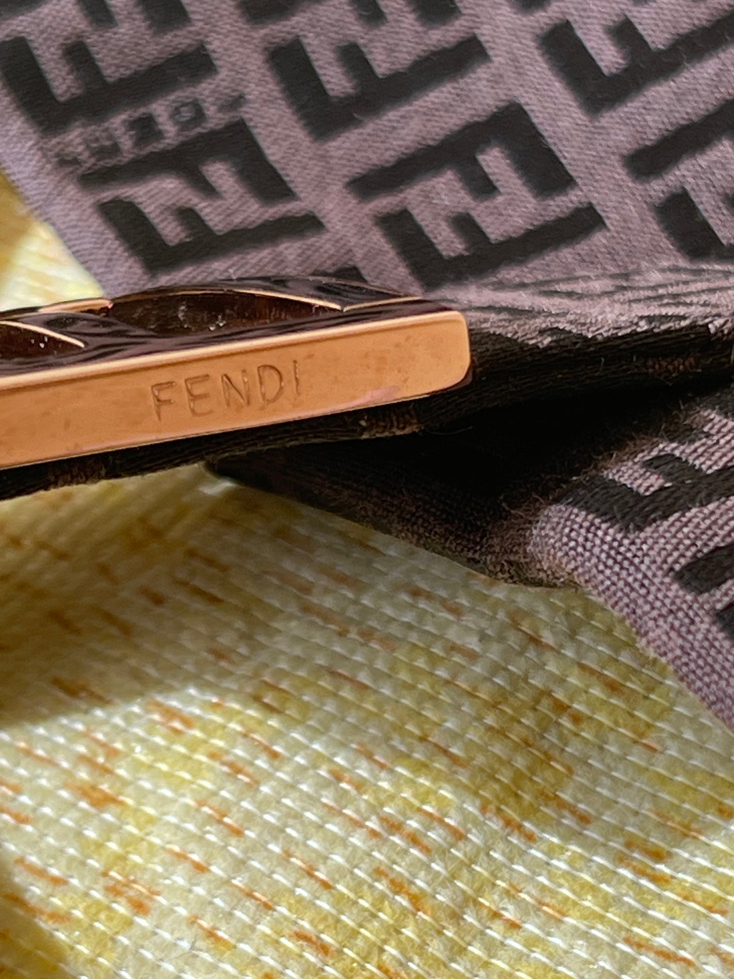 Fendi Zucchino Gold rose hardware