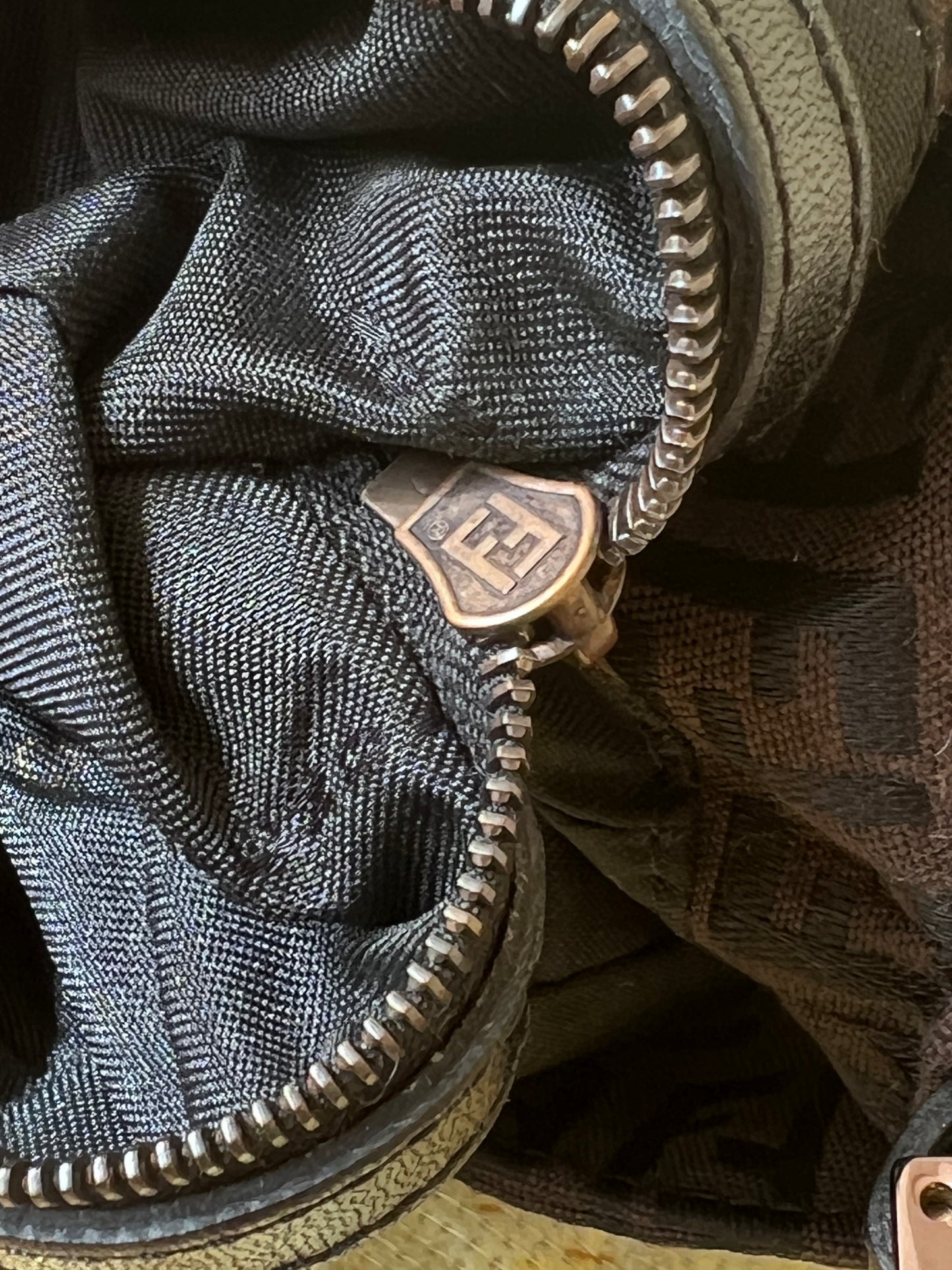Fendi Zucchino Gold rose hardware