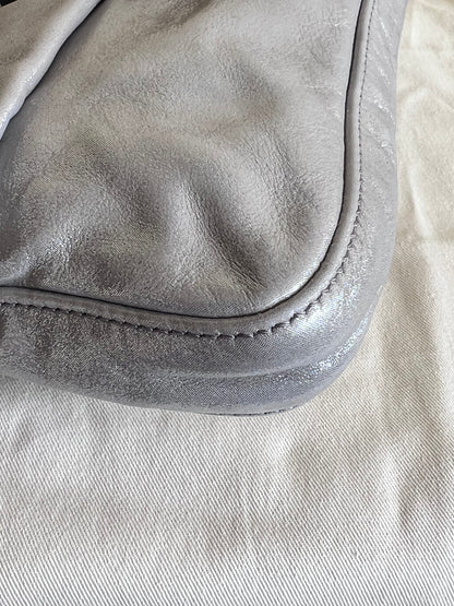 Fendi Baguette Silver leather