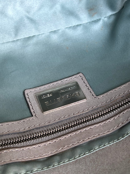 Fendi Baguette Silver leather