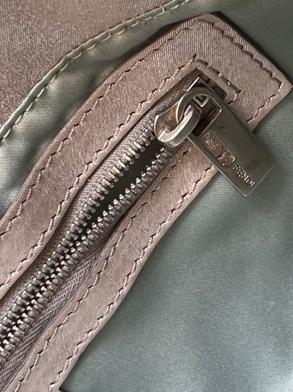 Fendi Baguette Silver leather