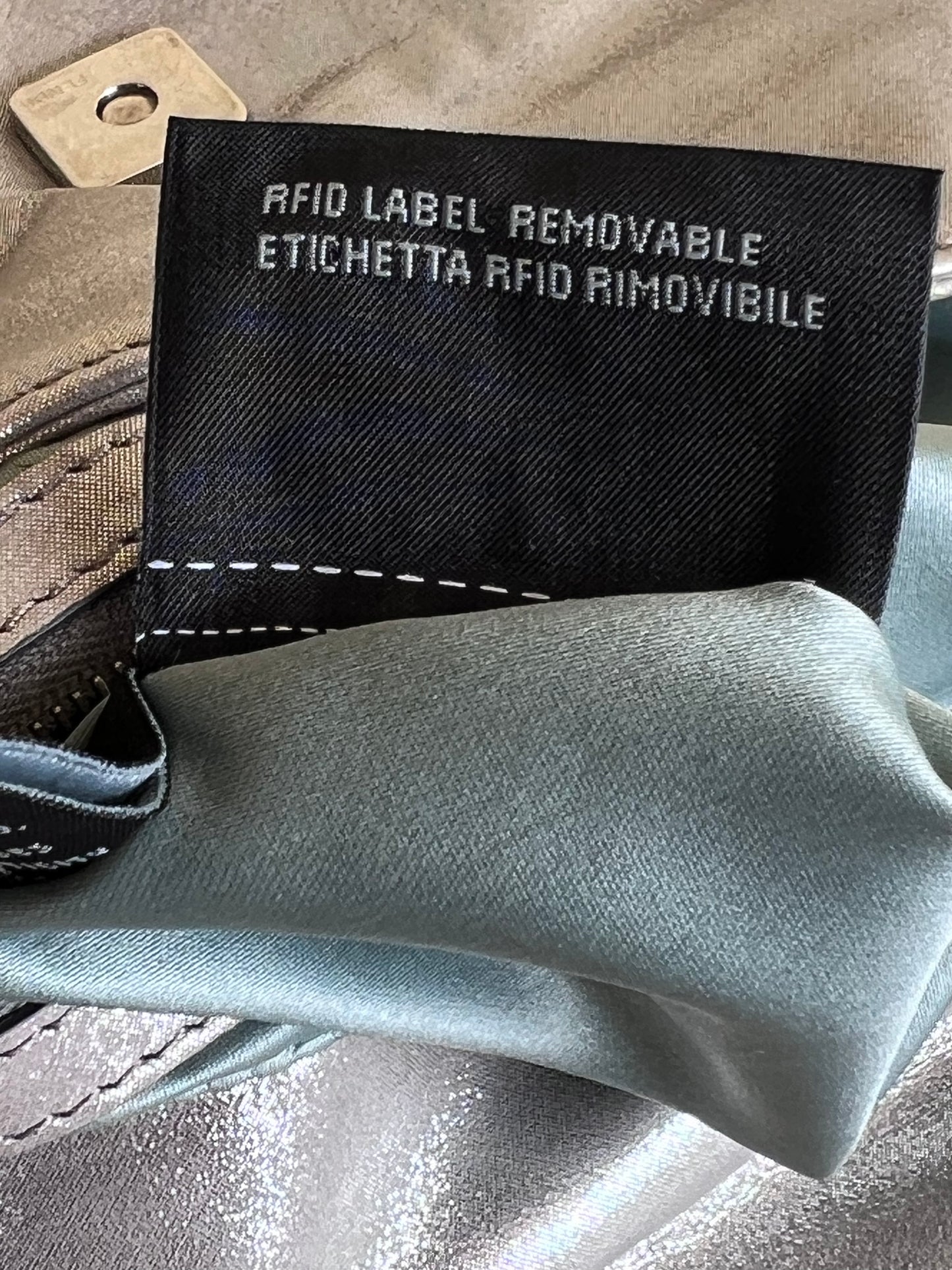 Fendi Baguette Silver leather