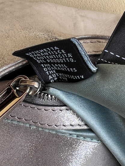 Fendi Baguette Silver leather