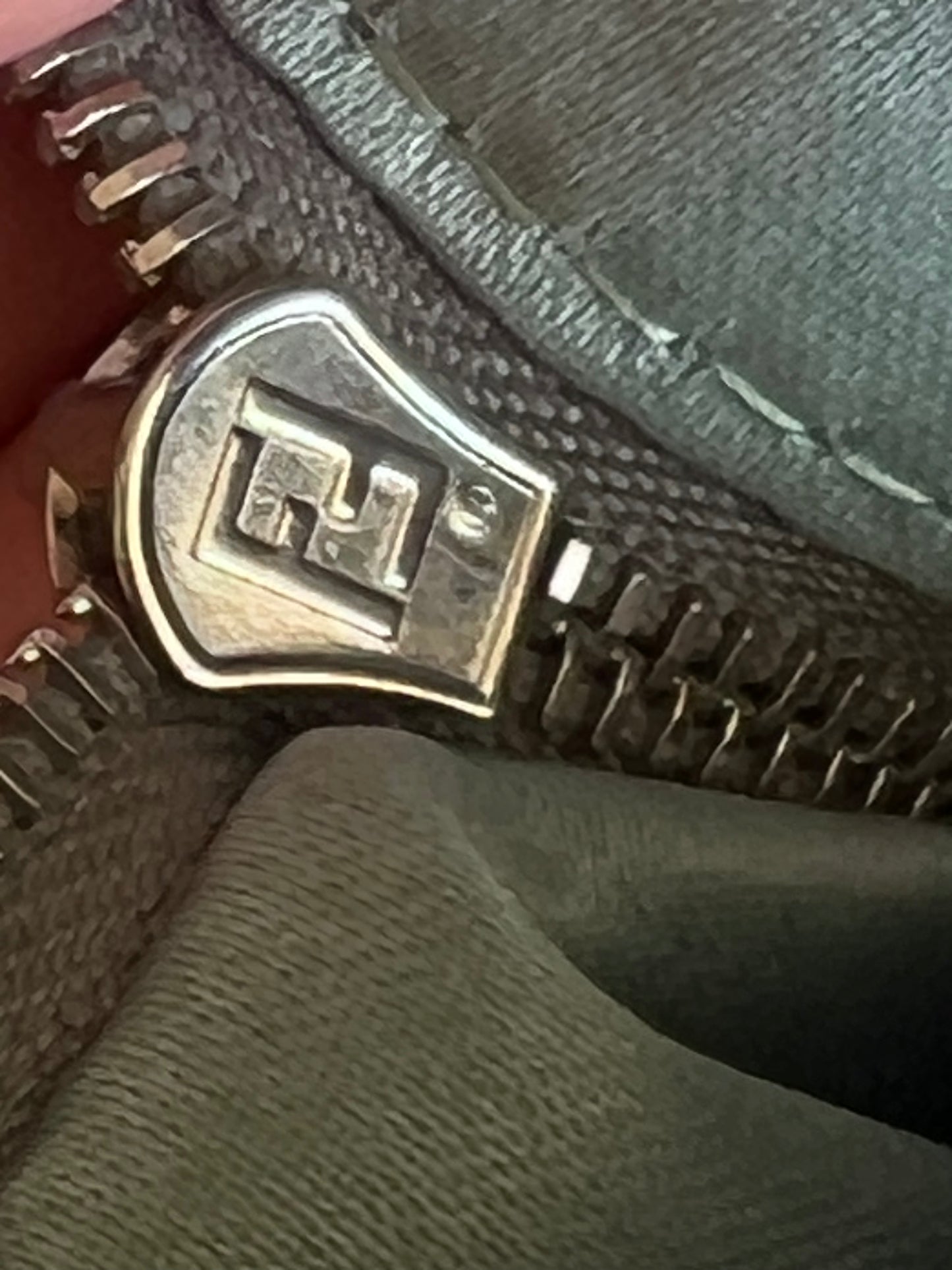 Fendi Baguette Silver leather