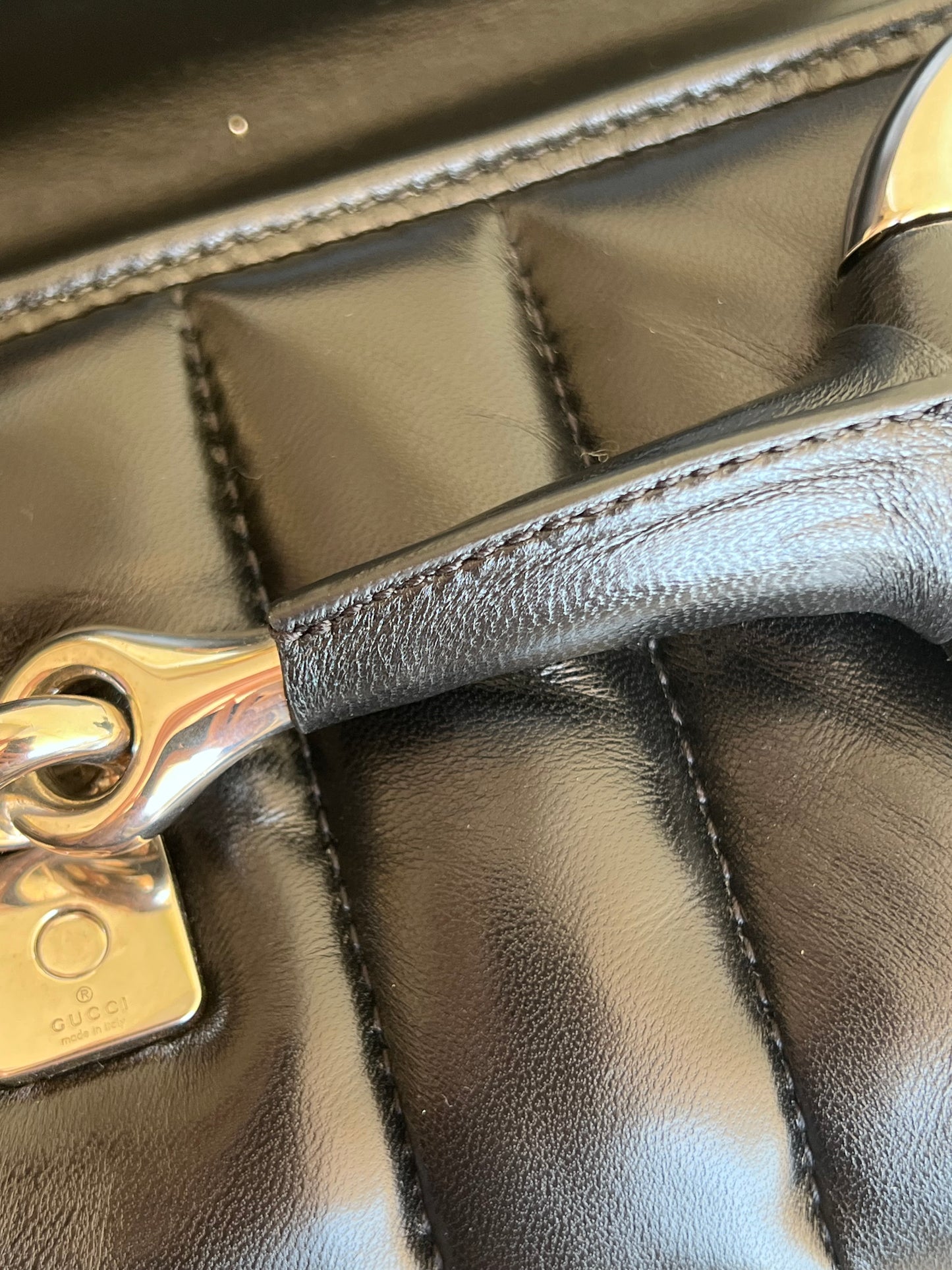 Gucci Horsebit chain in pelle