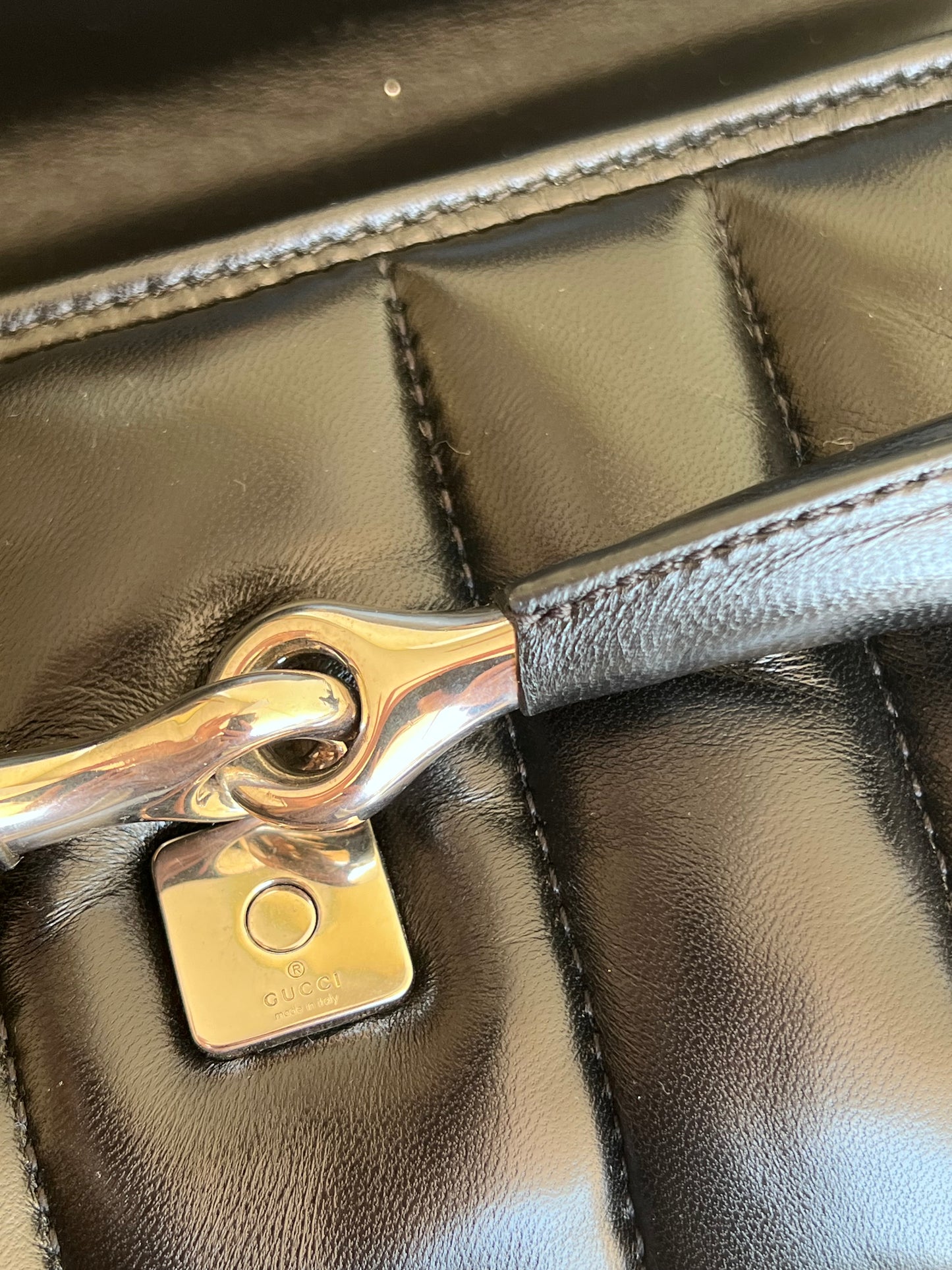 Gucci Horsebit chain in pelle